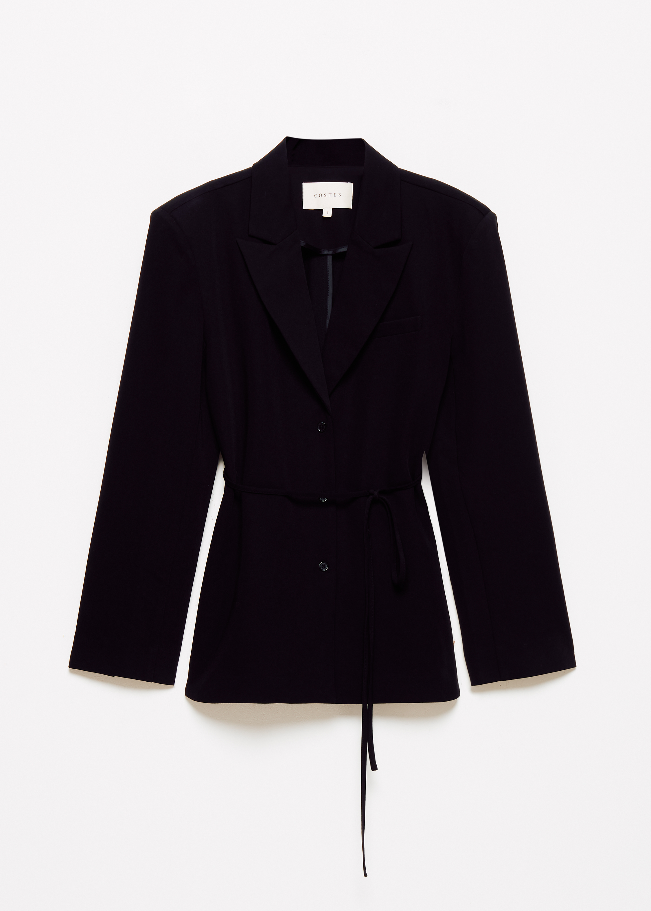 Blouse met blazer look