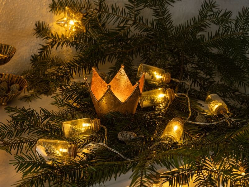 COCON LED-Lichterkette Flaschenpost, 135 cm Dekorative Weihnachtsbeleuchtung