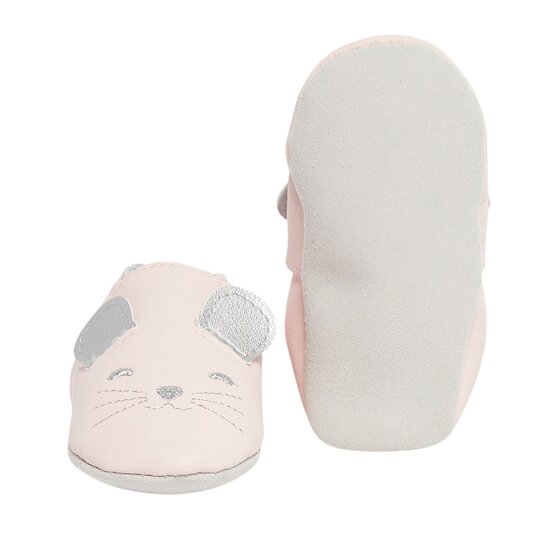 Chaussons en cuir   Souris        de               P'tit bisou