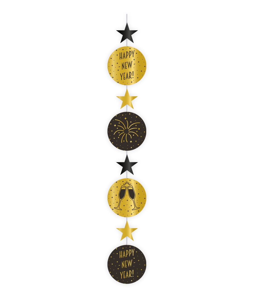 Hangdecoratie Happy New Year 120cm
