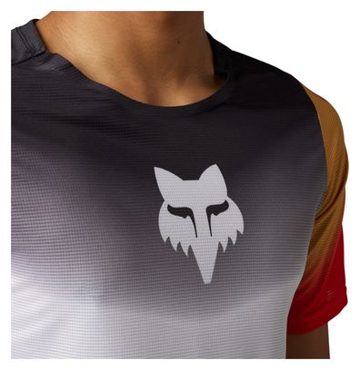 Maillot Manches Courtes Fox Flexair Novah Noir / Blanc