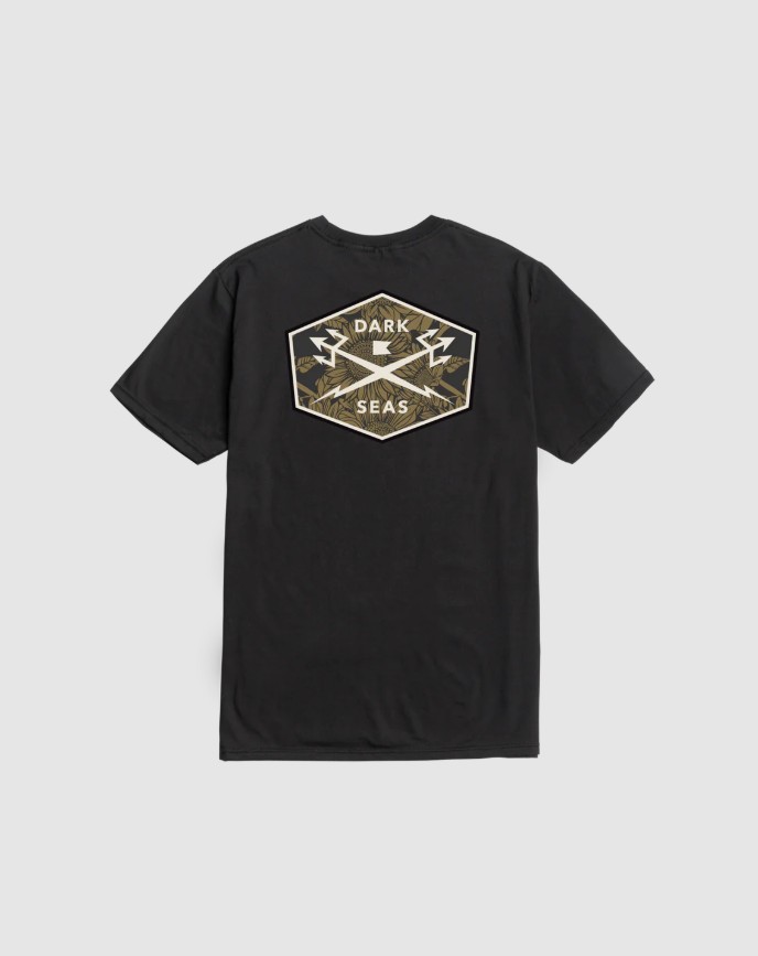 Dark Seas Sunflower SS Tee Black