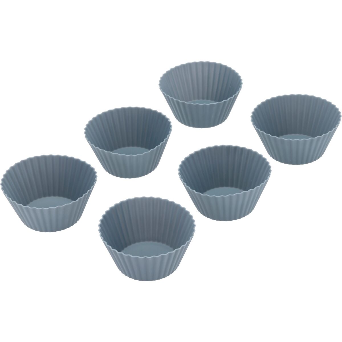Pecan muffinsform 6-stk, 7x3 cm, indigo