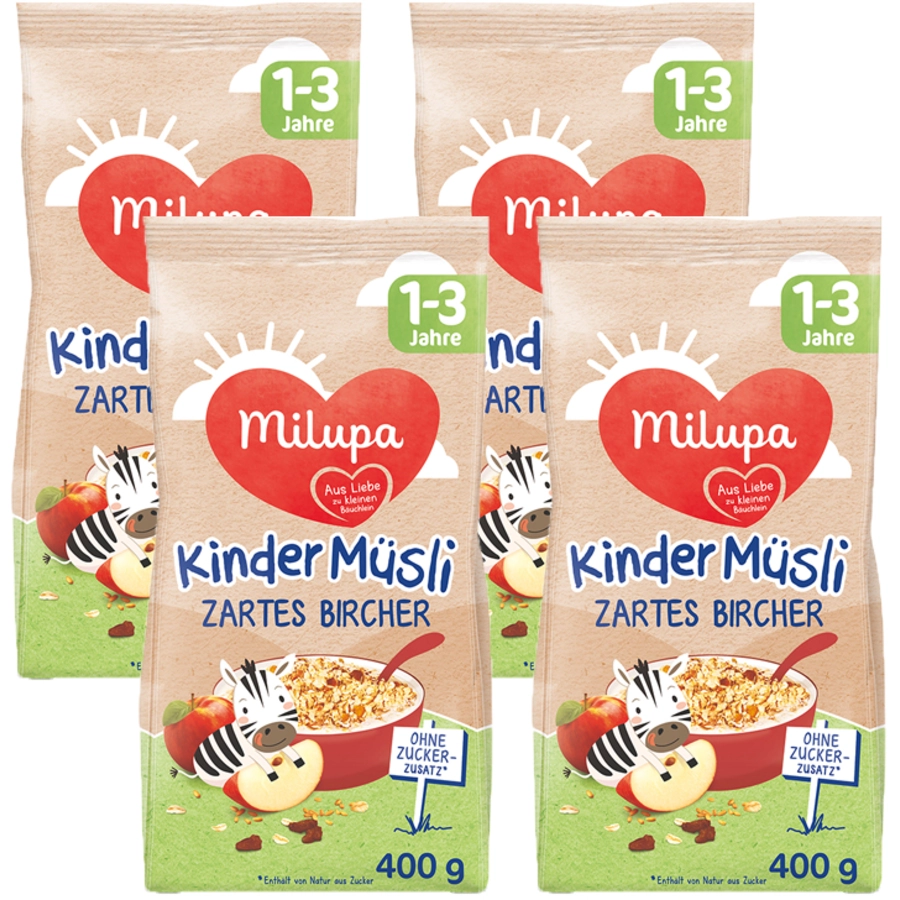 Milupa Kindermüsli Bircher 4 x 400 g ab dem 1. Jahr