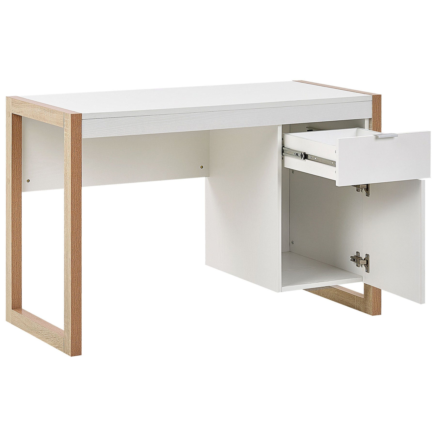 Beliani - JOHNSON - Bureau - Wit - Vezelplaat
