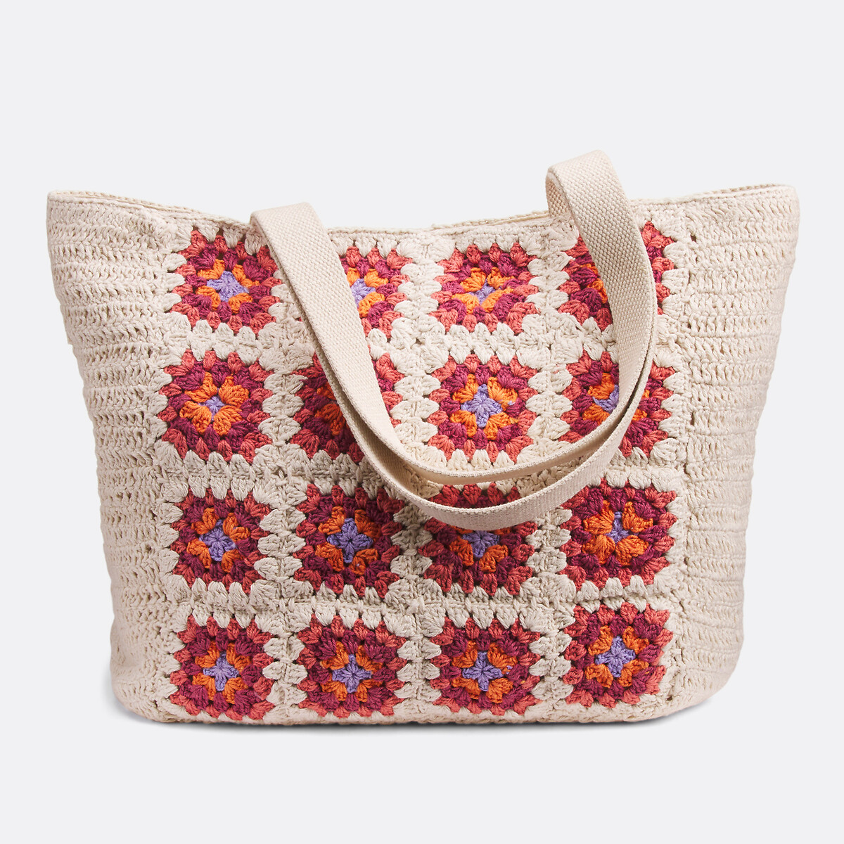 LA REDOUTE COLLECTIONS<br>Bolsa de crochê em algodão