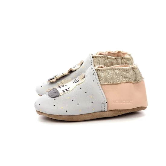 Chaussons Cute Zebra   Gris rose        17/18   de               Robeez
