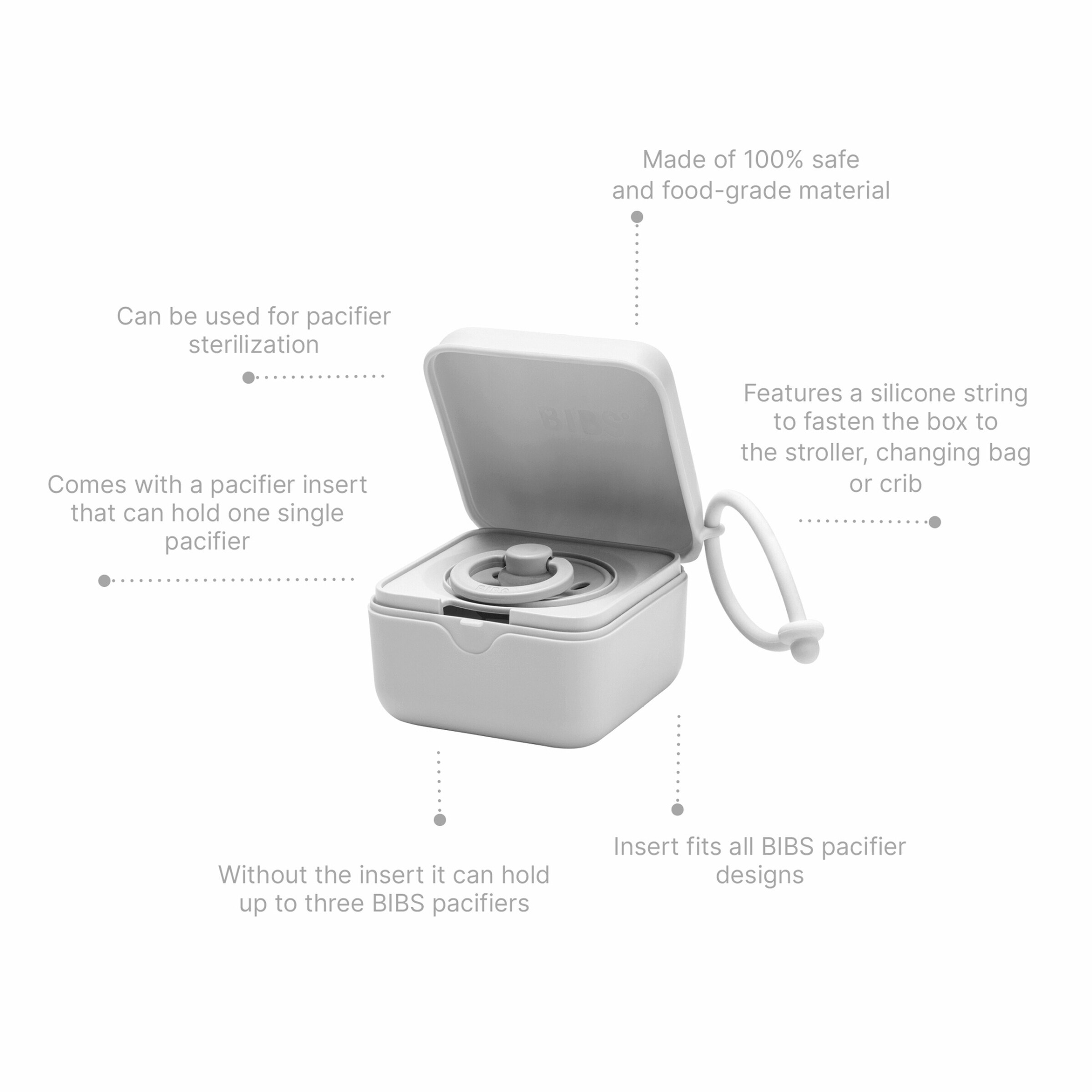 BIBS Schnullerbox Sage