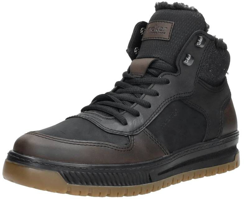 Rieker Veterschoenen Hoog zwart