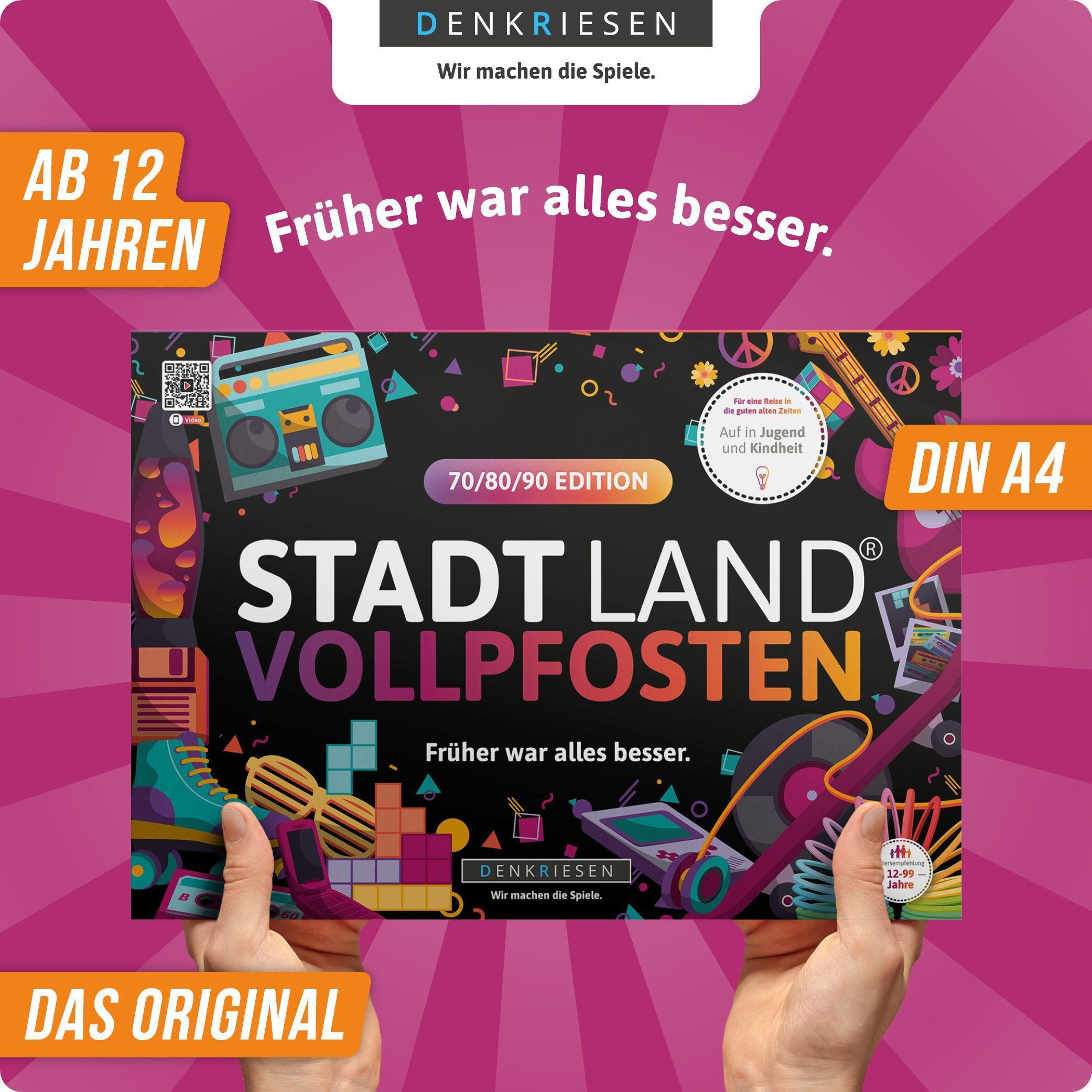 Denkriesen - STADT LAND VOLLPFOSTEN® - BEST AGER EDITION (Spiel)