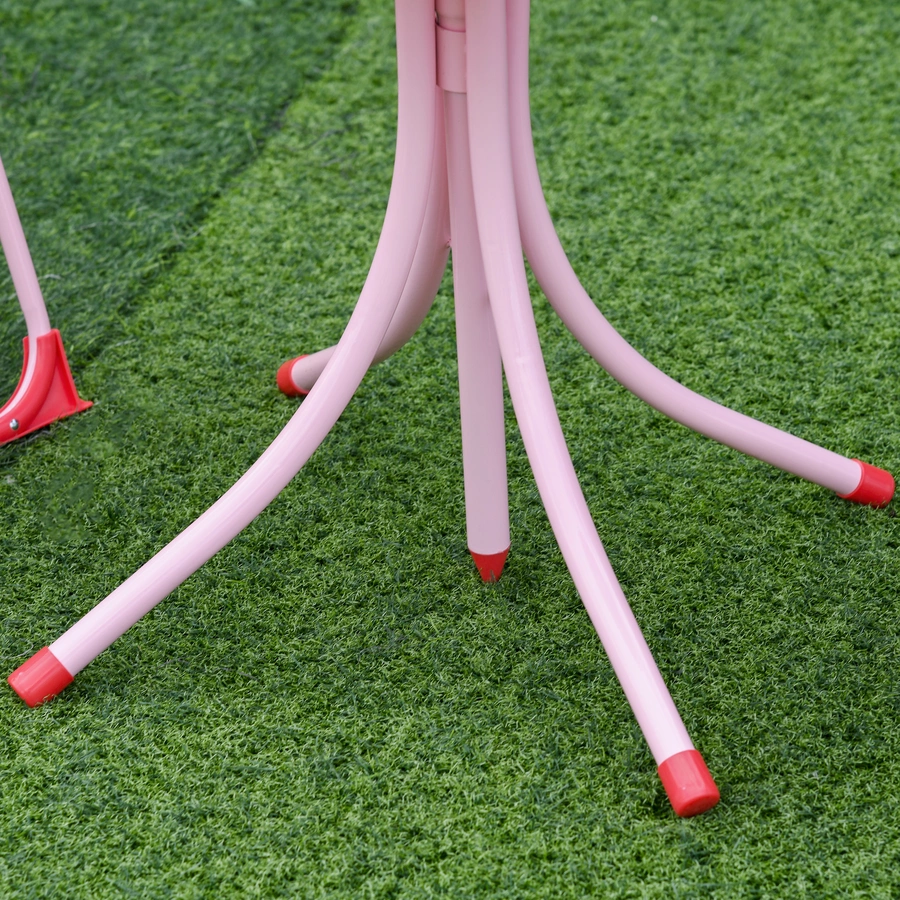 Outsunny Kinder Gartenset mit Sonnenschirm rot
