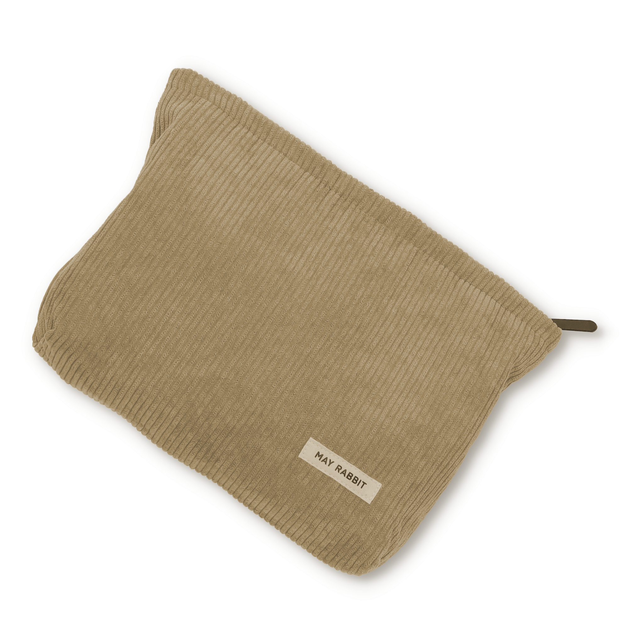 (26x22x5cm) Kosmetik Make Up Tasche Necessaire Organizer Bag Riffel Design - Beige