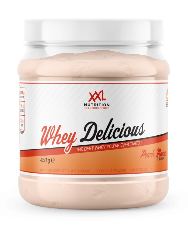 XXL Nutrition Whey Delicious Perzik / Mango (450 gr)