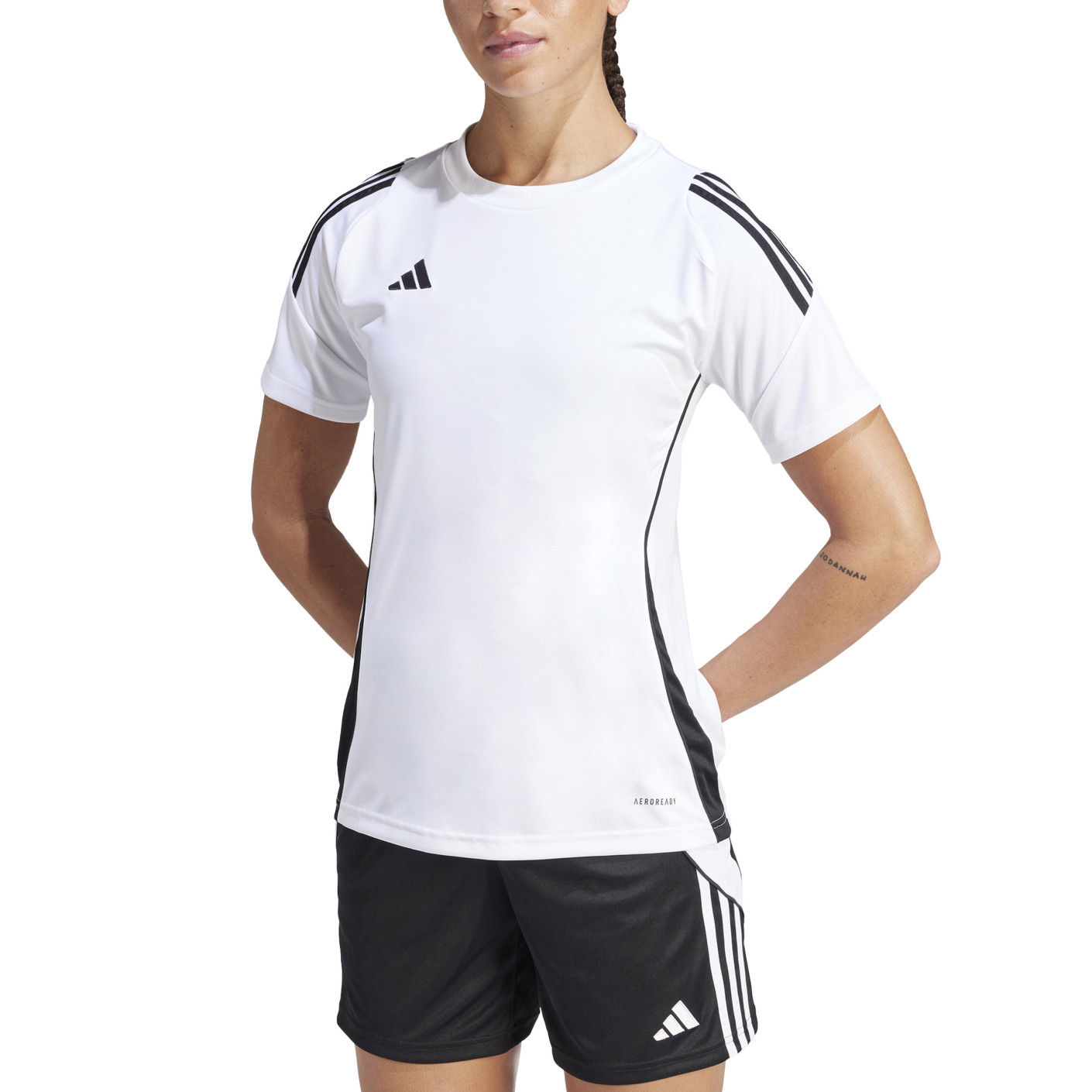 Adidas Tiro 24 Trainingsshirt Dames Wit Zwart