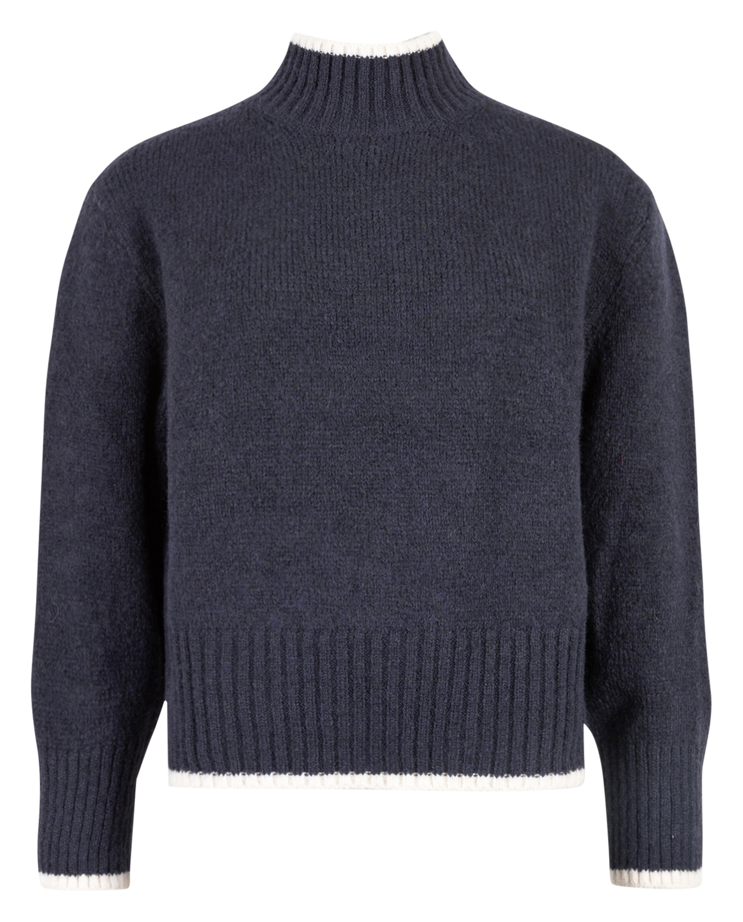 LEROLANA - Pull col montant | Bleu
