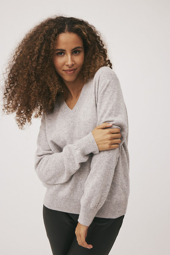 Magasin du Nord Collection Mabel 10 - 100% Cashmere Light grey melange