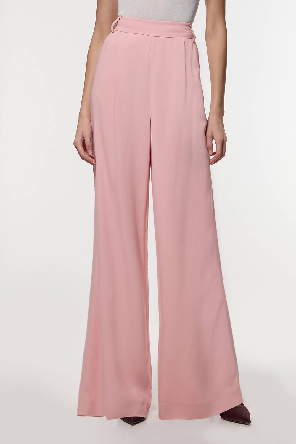 KarenMillen Pantalon sur mesure en viscose stretch compact à jambes larges