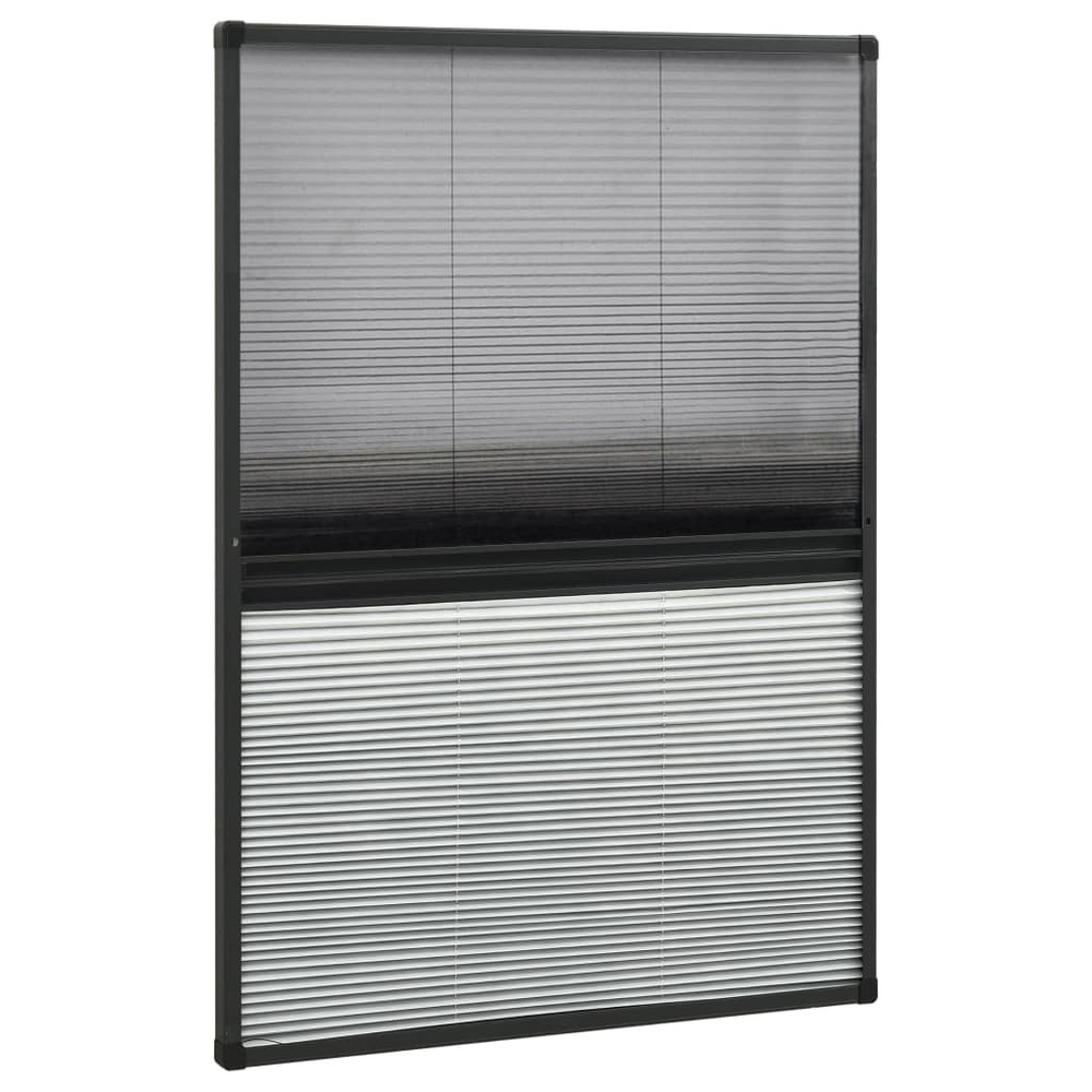 Moustiquaire plissée pour fenêtre aluminium 80x120 cm