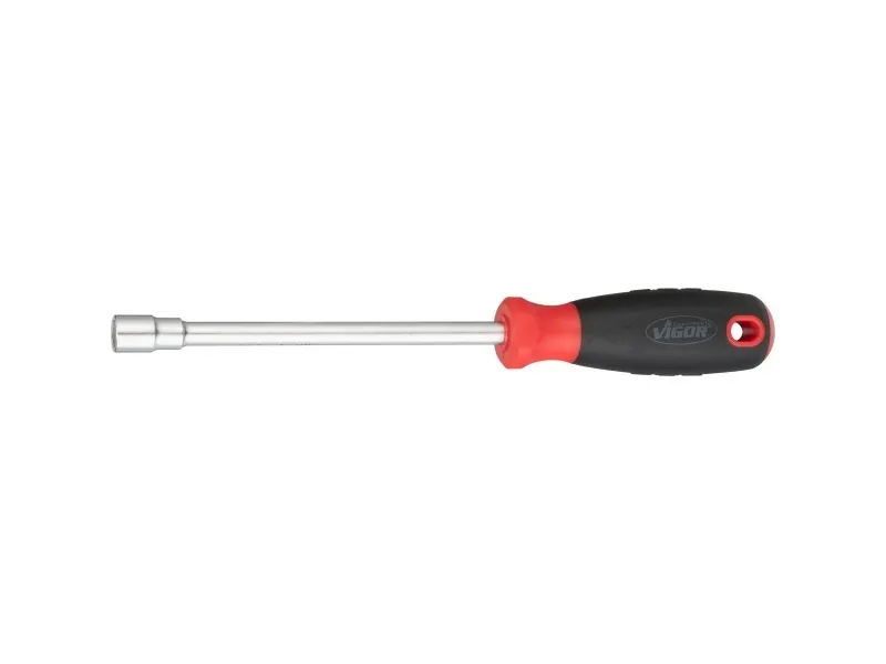 Vigor V4223, Sort, Rød, Krom, 10 mm