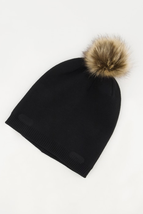 Strickmütze, kuscheliger Bommel, weicher Feinstrick