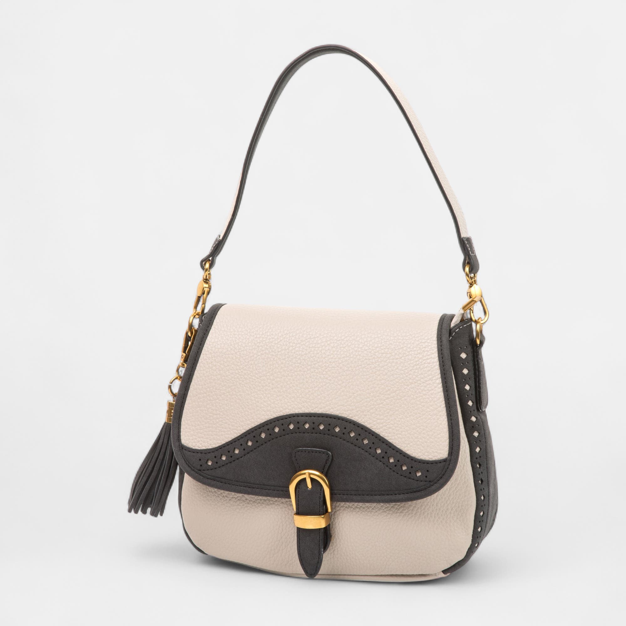 Sac bandoulière beige