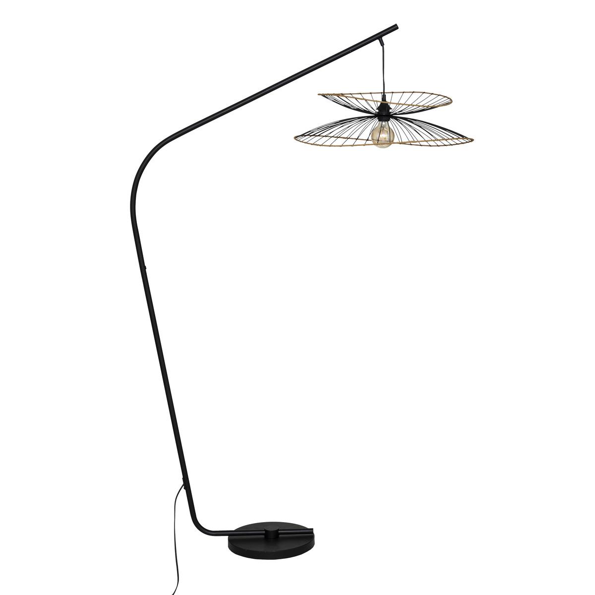 LAMPADAIRE ARC ALARA NOIR H.177CM