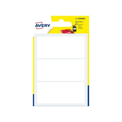 Avery - 21 Étiquettes multi-usages blanches - 34 x 75 mm