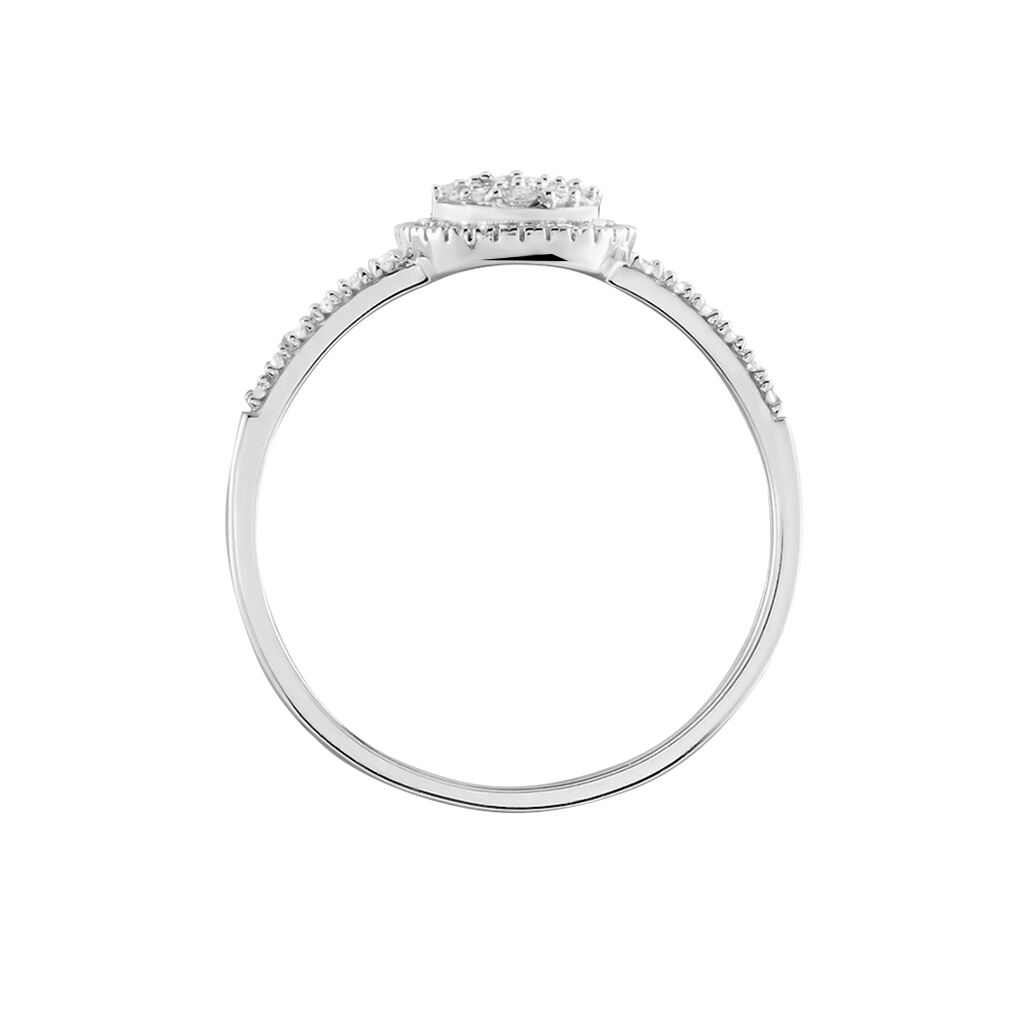 Bague Or Blanc Collection 1986 Diamants