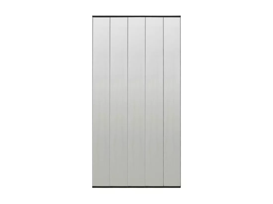 Moustiquaire avec rideau en maille noir 100x220 cm polyester