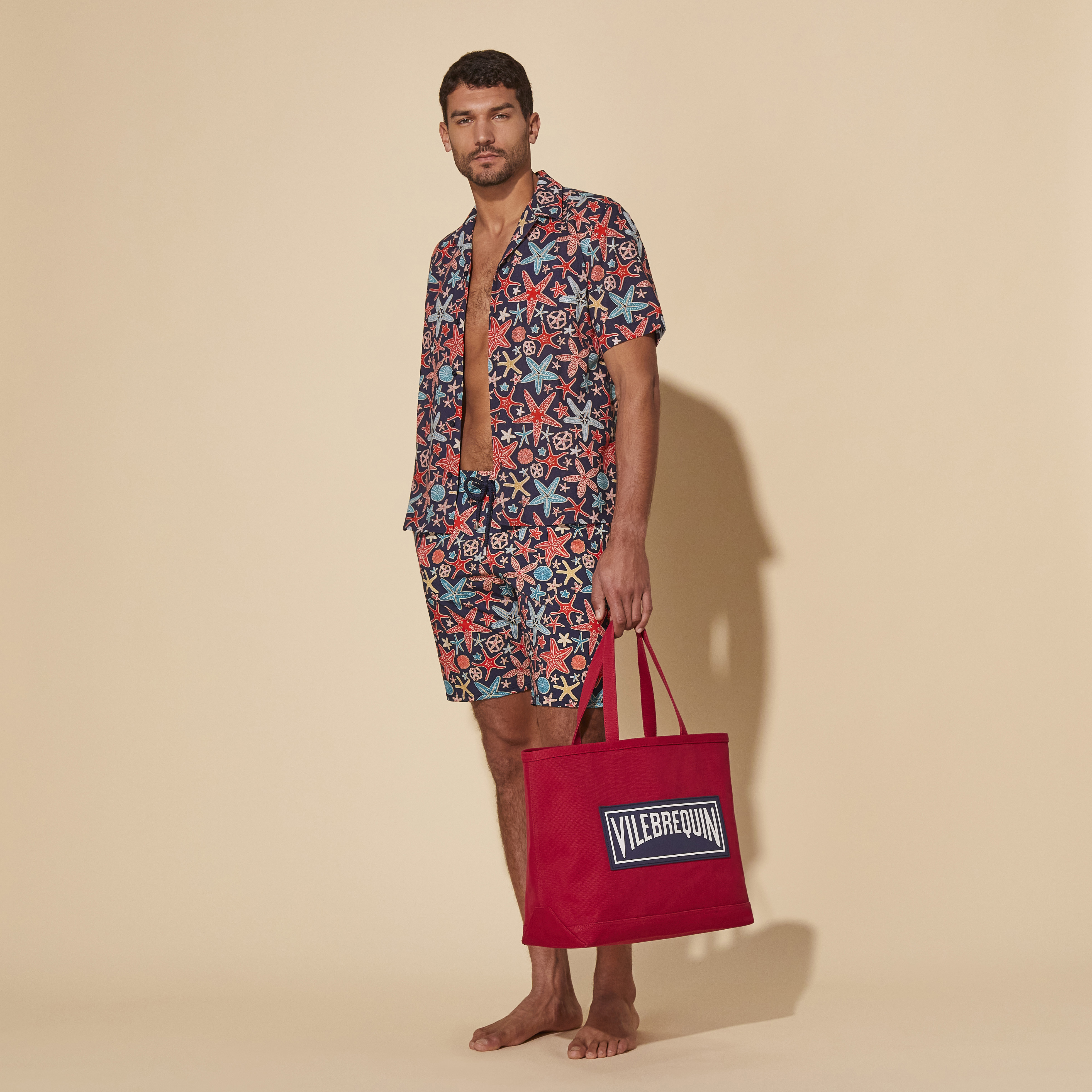 Sac de plage en toile marine uni | Site Vilebrequin | BRGU3100