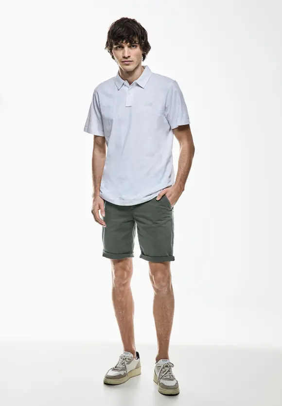 Basic Twill Chino Shorts - dusty urban green