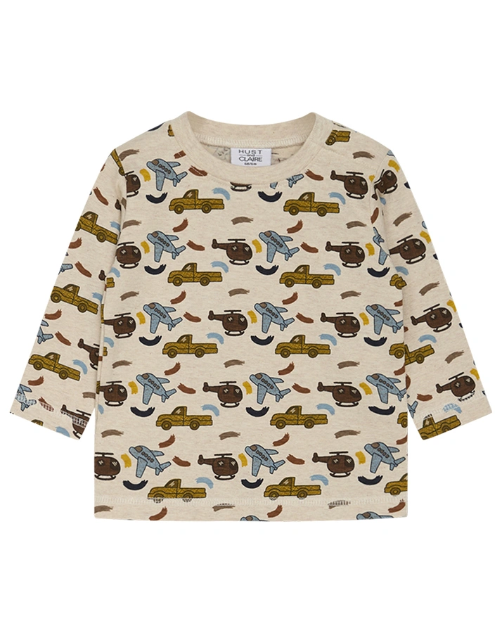 Langarmshirt ALEX in wheat melange