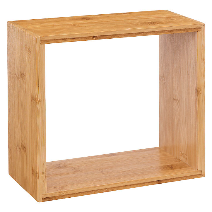 Lot de 3 étagères murales cubes Fixy 5Five P. 9 cm en bambou