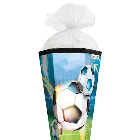 Roth Schultüte Fußball, 100 cm, eckig