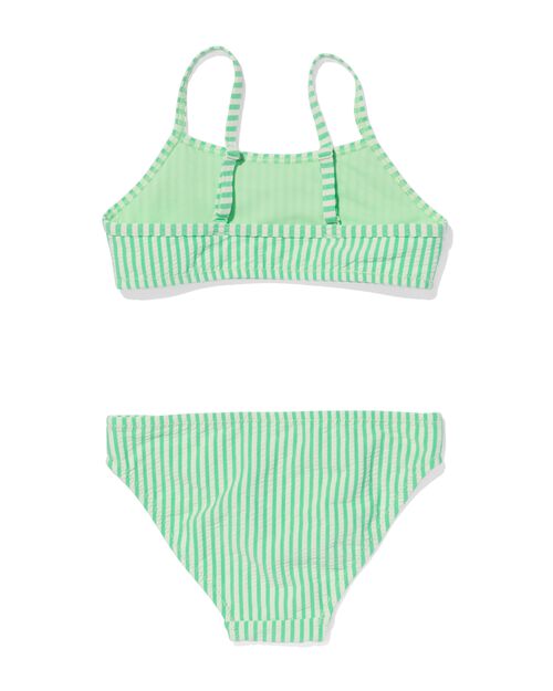 bikini enfant avec rayures vert