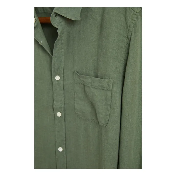 Portuguese Flannel Chemise Uni Lin | Sauge
