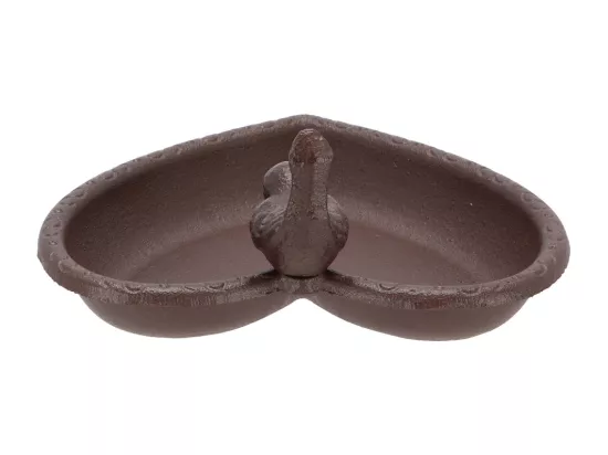 Mangeoire à oiseau en fonte Joli coeur