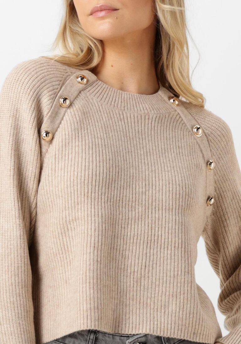 beige co'couture trui the row officer rib knit