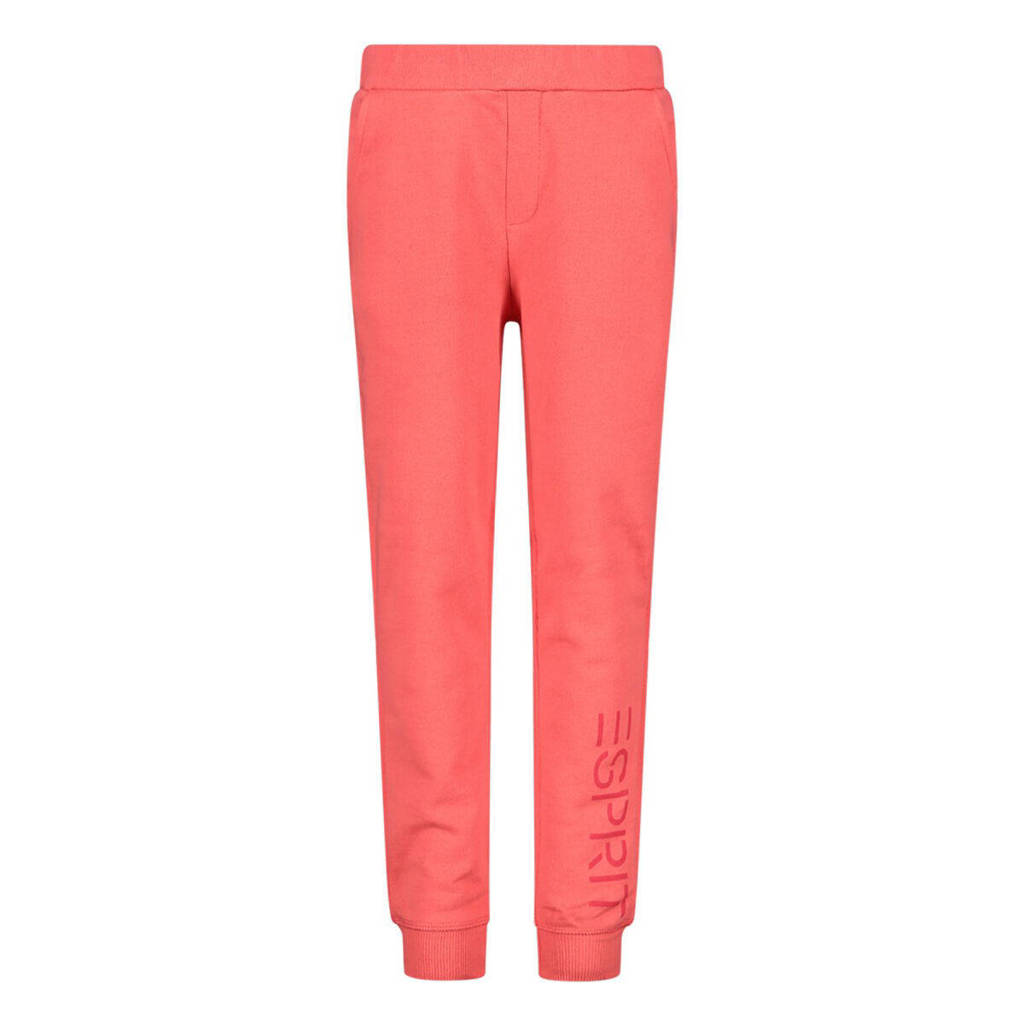 ESPRIT joggingbroek met logo oranjeroze