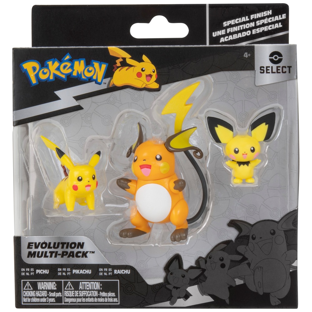 Pokémon Select Evolution Multipack (Pichu, Pikachu und Raichu)