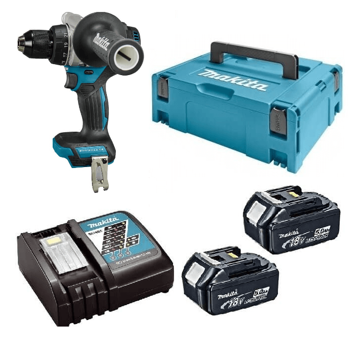 Makita DDF492RTJ 18V Li-ion accu boor-/schroefmachine set (2x5.0Ah) in Mbox - koolborstelloos