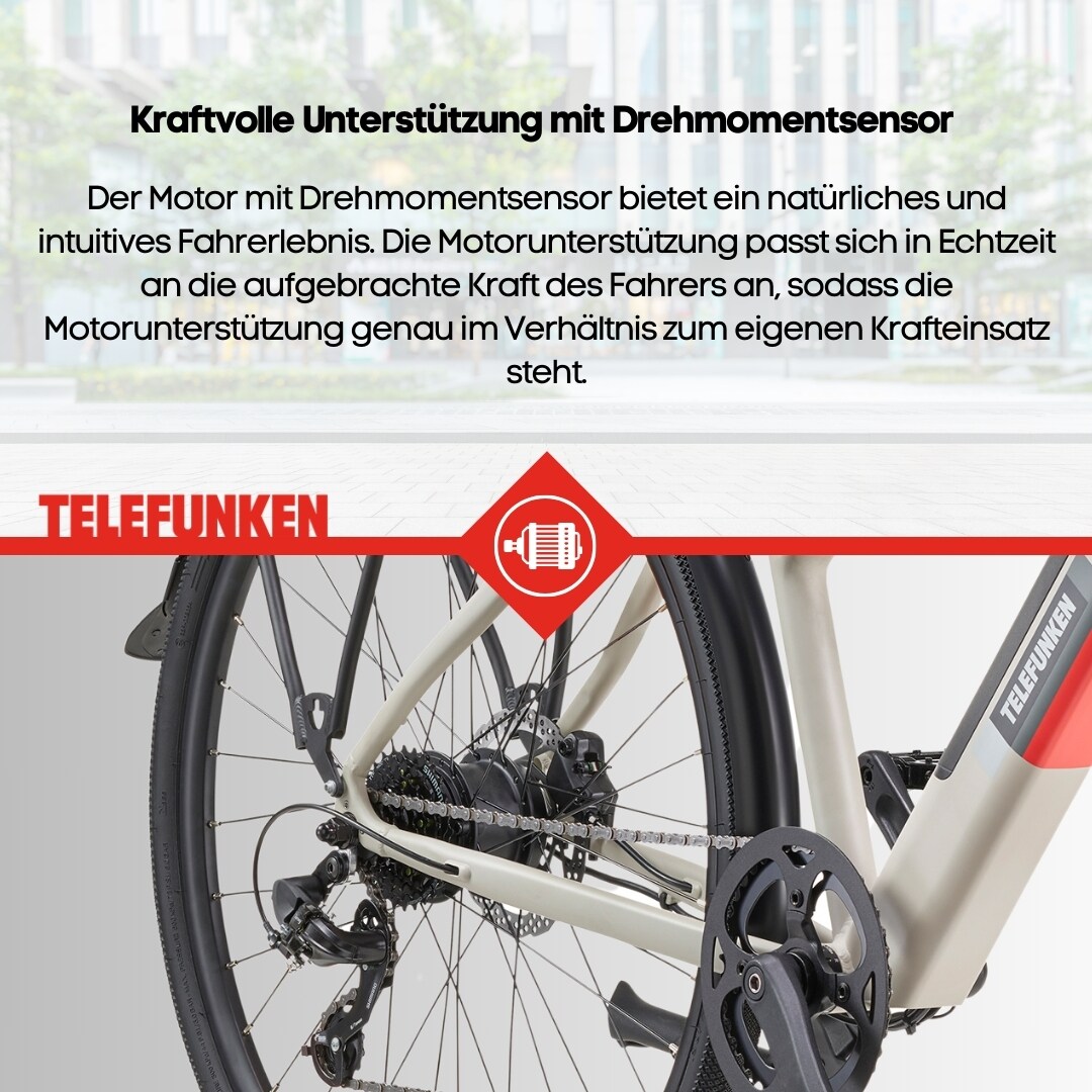 TELEFUNKEN UH210 E-Urban-Bike Damen 28