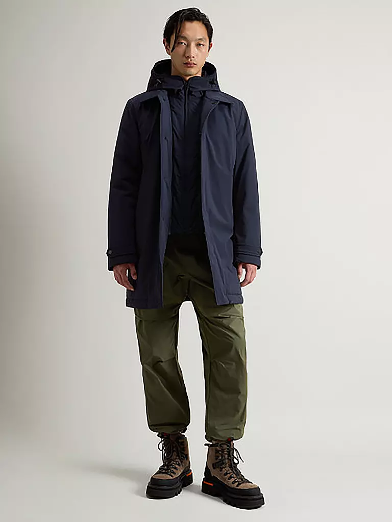 WOOLRICH Mantel blau