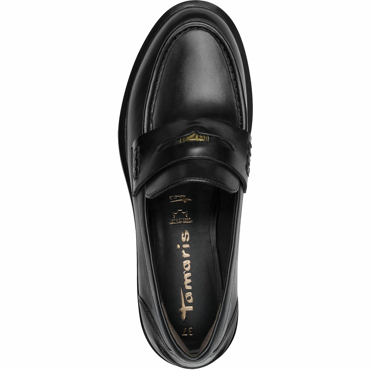 TAMARIS<br>Mocassins Penny em Leer