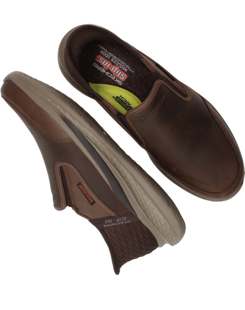 Skechers Slip-Ins Relaxed Fit Slade Cooper Instappers Bruin Heren