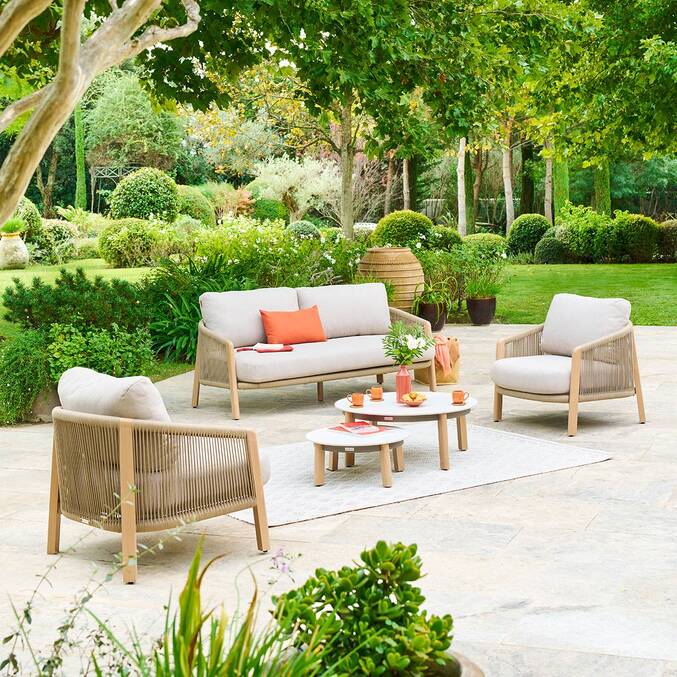 Salon de jardin NELORA Beige