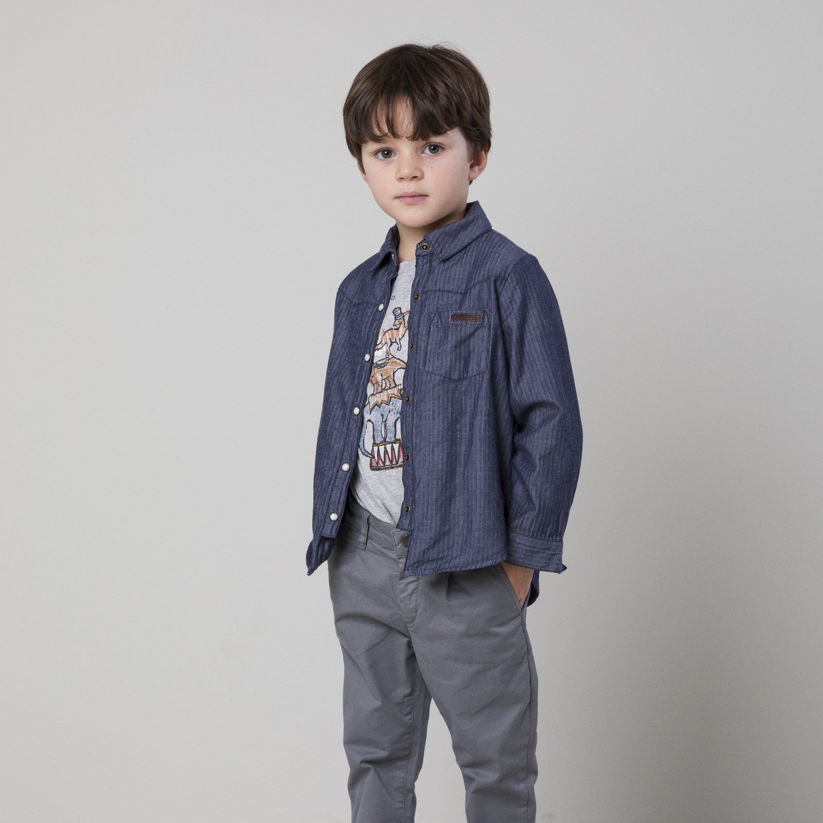 Hemd Theo Dark Denim Blue