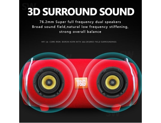 YONIS - Enceinte bluetooth portable waterproof avec basses surround...