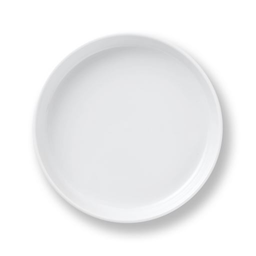Royal Copenhagen Hvid Riflet Ovnfast Fad, Ø27 cm