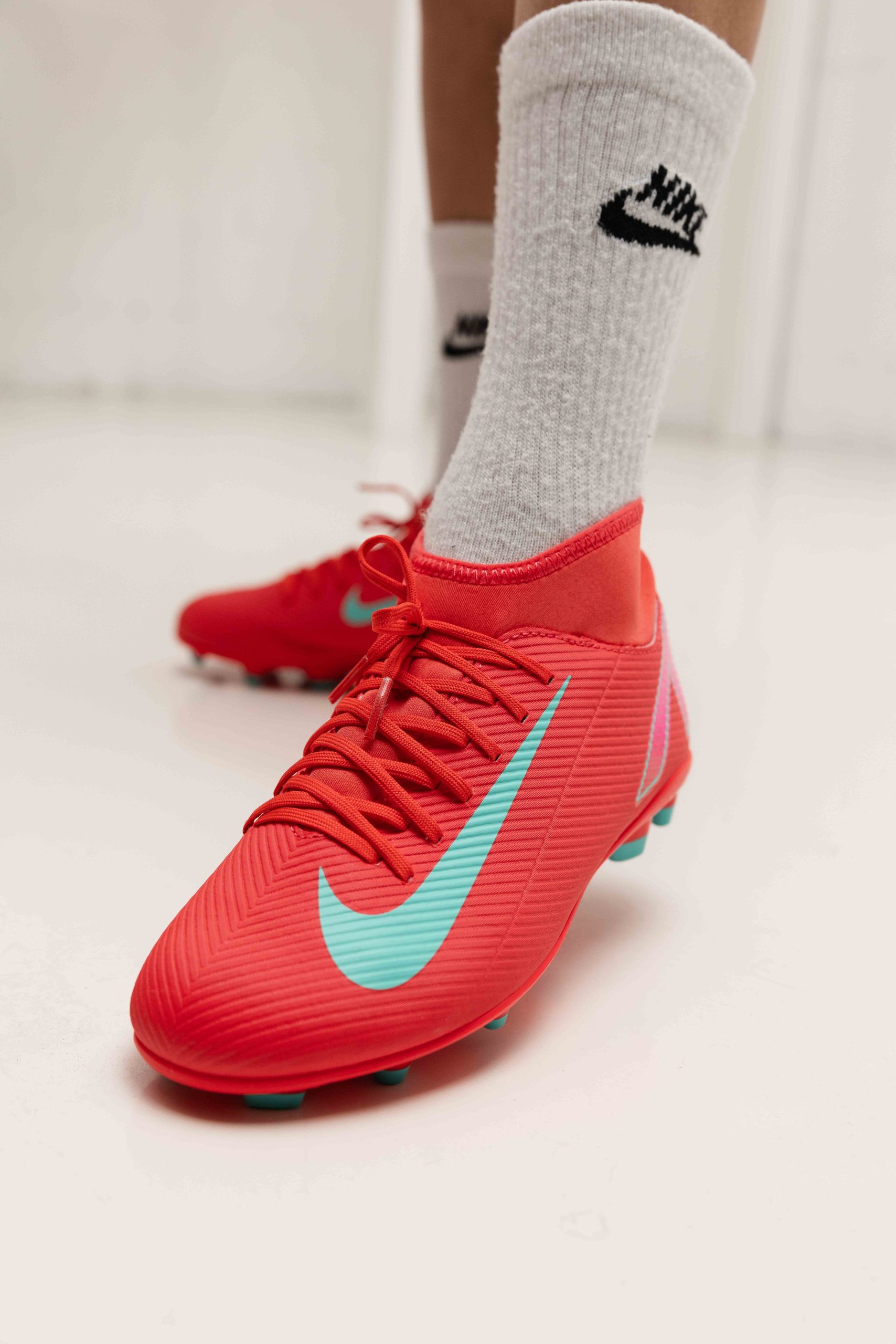 Nike Zoom Mercurial Superfly 10 Club FG/MG Voetbalschoenen Junior Rood